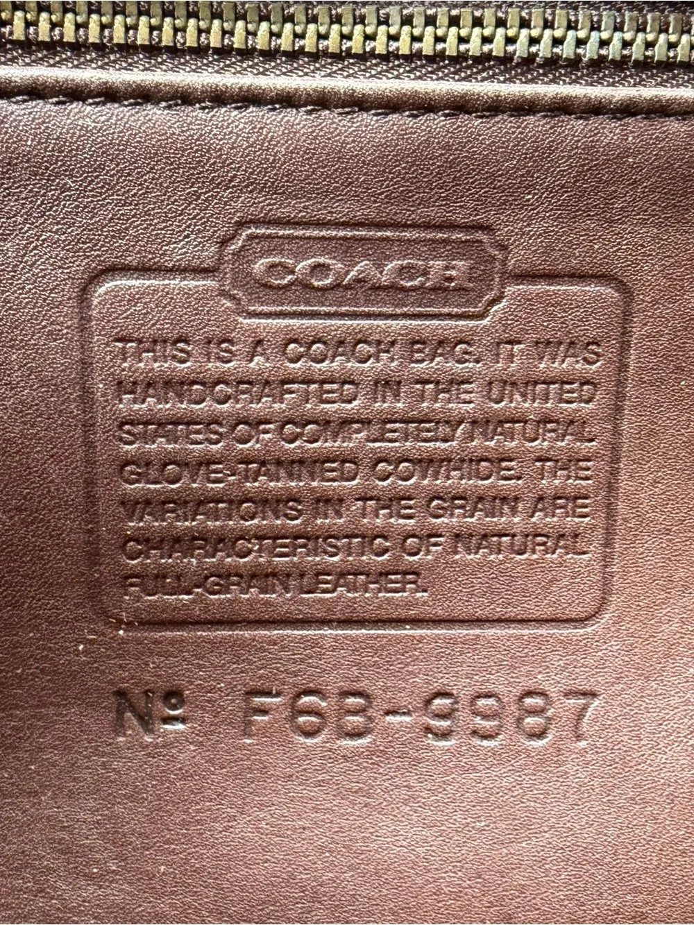 *RARE* Coach Sherbourne #9987 Mahogany Leather VTG 90s Top Handle Turnlock Bag - Picture 4 of 13
